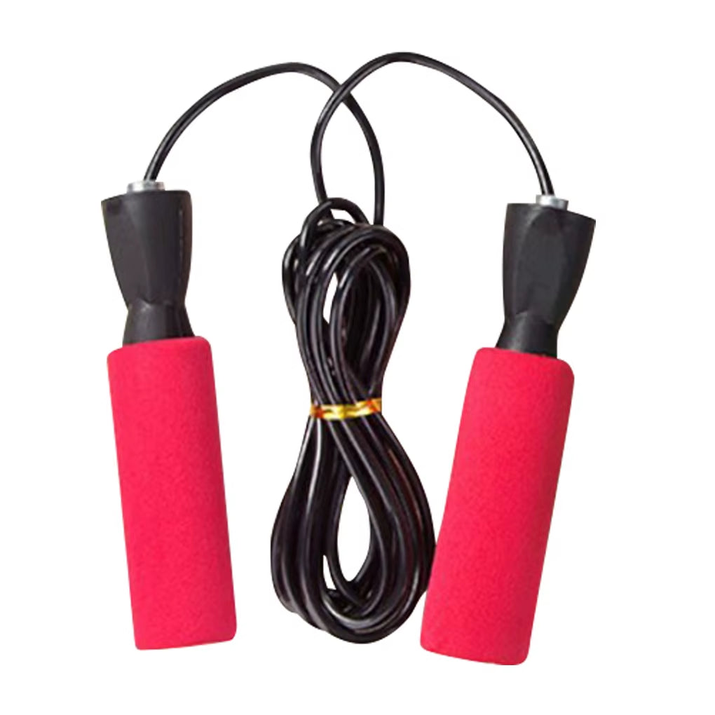 Adults Jumping Rope Child Stamina Training Exercise Skipping Rope Non-Slip Handle Ball-Bearing Red