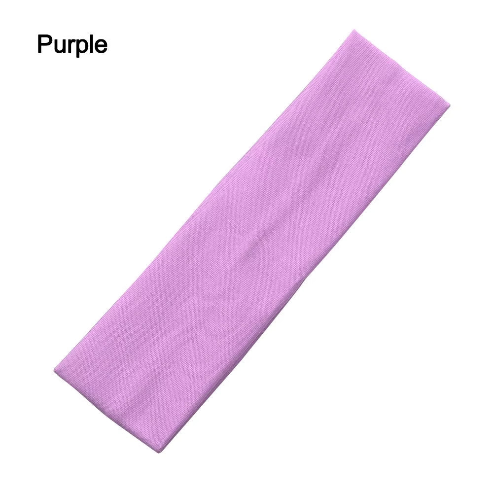 1PC Elastic Yoga Hair Bands Hair Accessories Fitness for Women Sports Headbands Solid Color