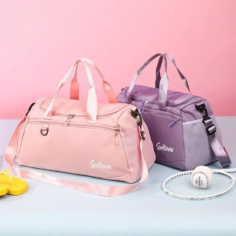 Large Capacity Gym Bags Women Men Travel Luggage Bags Tote Dry Wet Separation Handbags Trekking Duffle Bags Fitness Training Bag