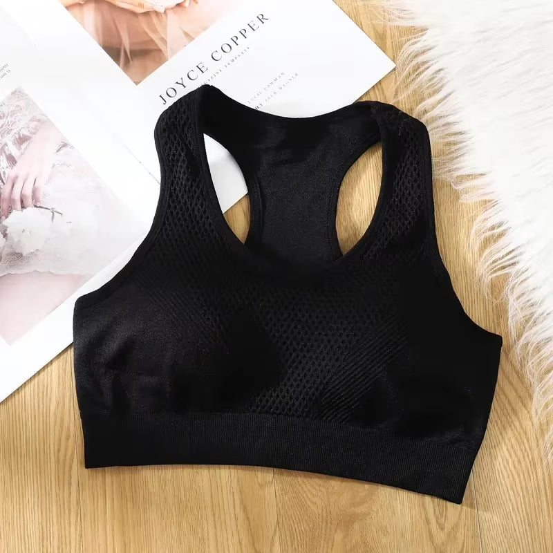 Women'S Sports Bras Shockproof Ventilated Chest Pad Tube Top Camisole Yoga Gym Tops Seamless Chest Wrap Push up Underwear