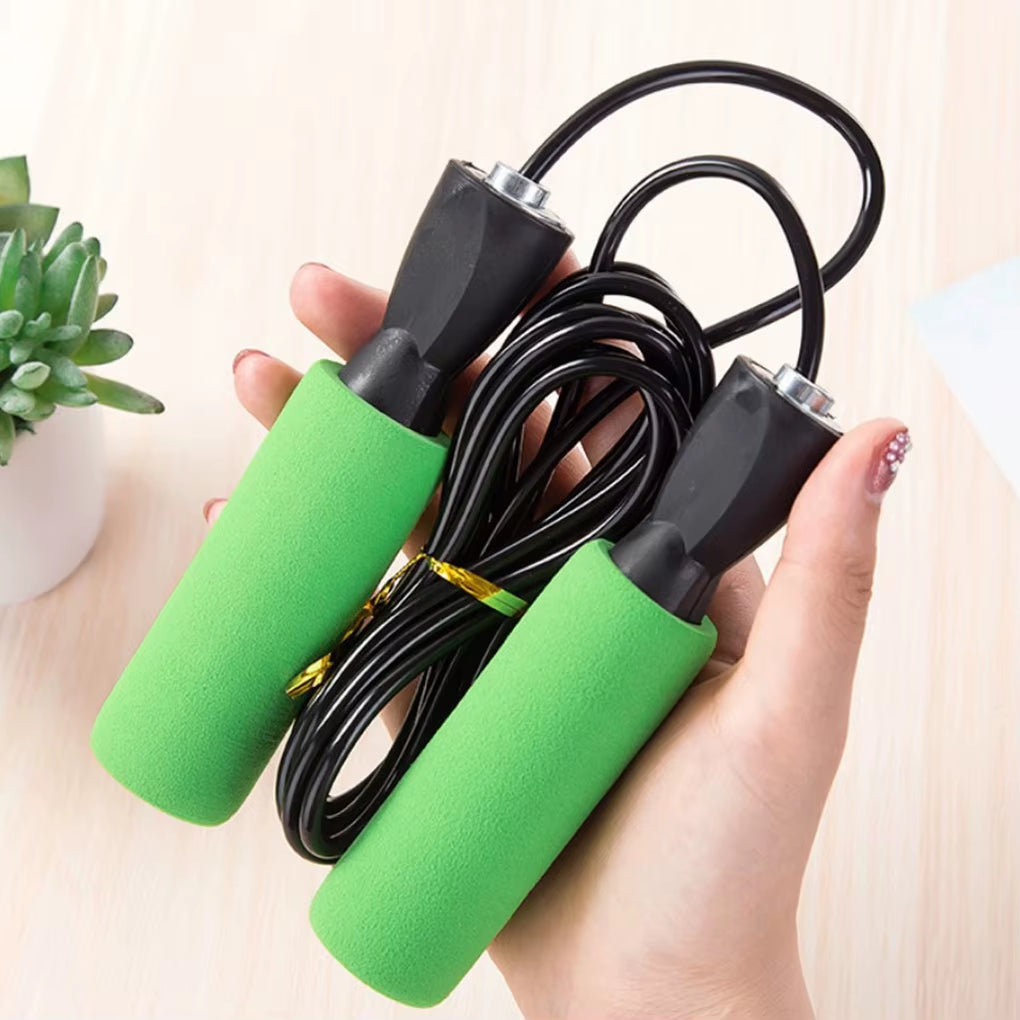 Adults Jumping Rope Child Stamina Training Exercise Skipping Rope Non-Slip Handle Ball-Bearing Red