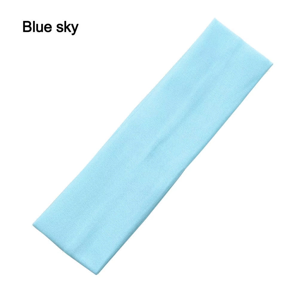 1PC Elastic Yoga Hair Bands Hair Accessories Fitness for Women Sports Headbands Solid Color