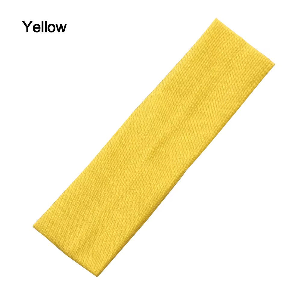 1PC Elastic Yoga Hair Bands Hair Accessories Fitness for Women Sports Headbands Solid Color